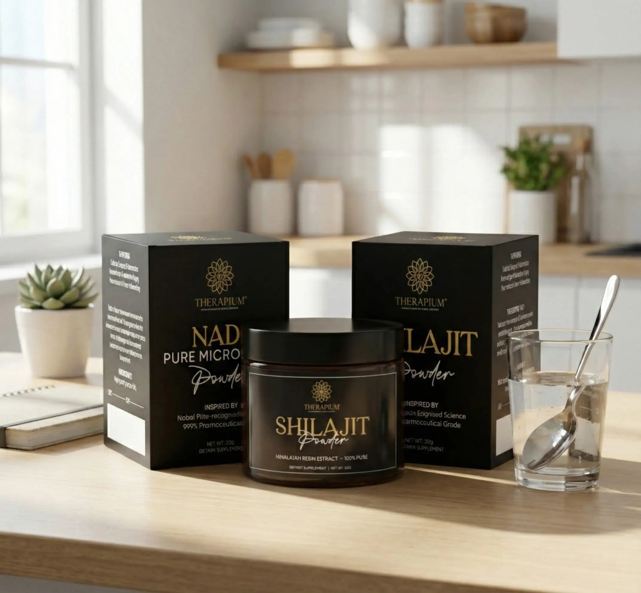 THERAPIUM™ Daily Energy Stack – NAD⁺ 20g + Shilajit Therapium LTD
