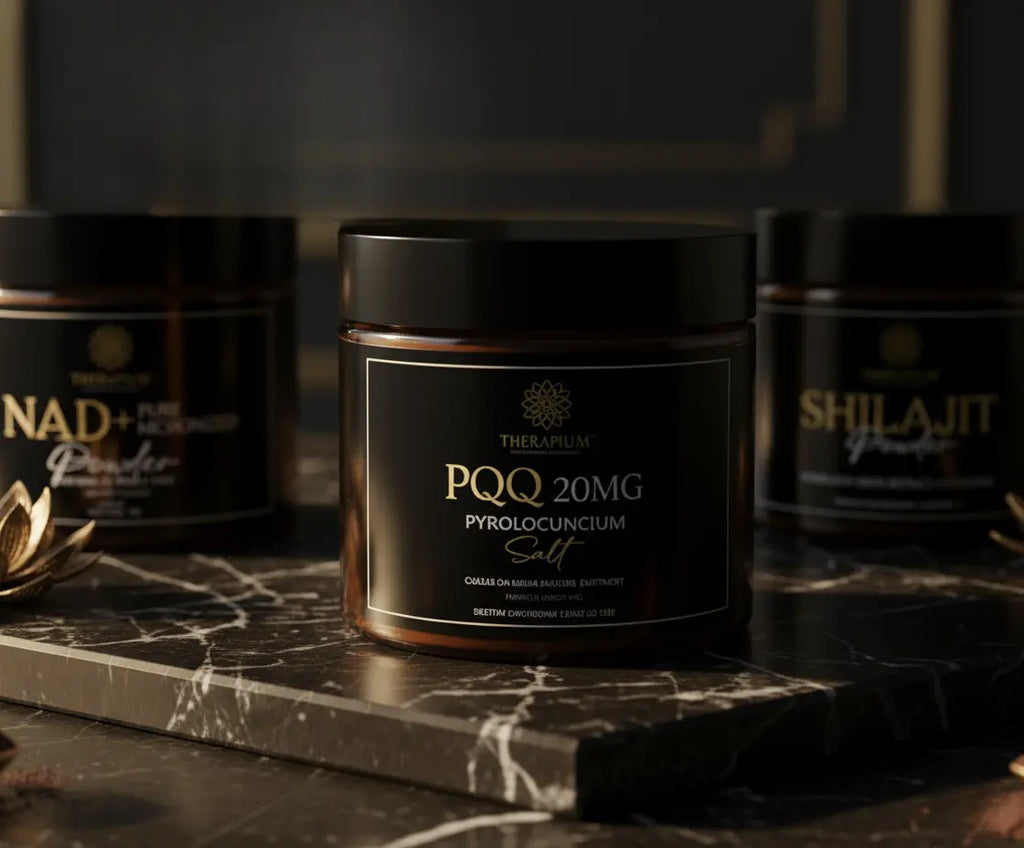 THERAPIUM™ NAD+, PQQ & Shilajit Stack – Cellular Energy & Wellness Support Therapium